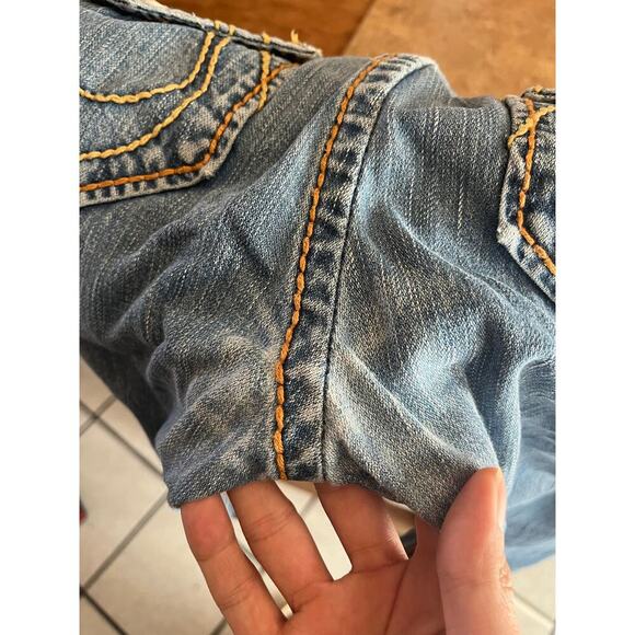 True Religion Nathan Big T Abstract Stitch Y2K Jeans - Picture 9 of 11
